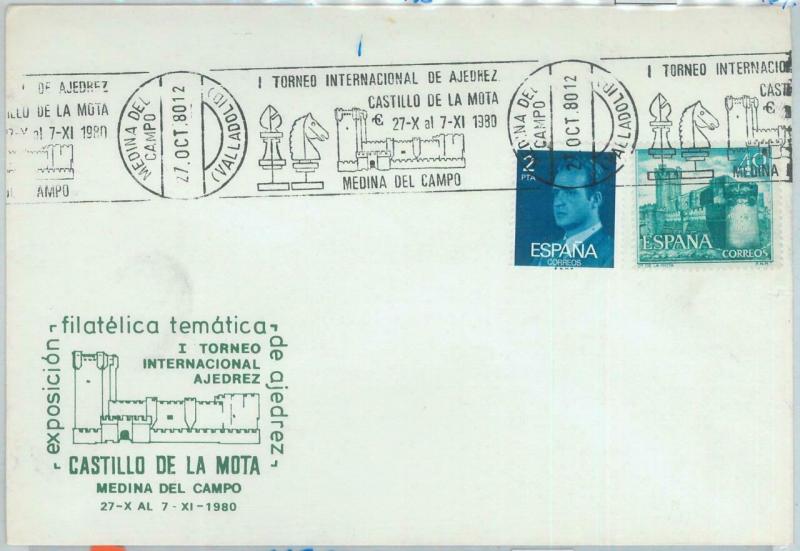 82754 - SPAIN  - POSTAL HISTORY -  Special postmark on COVER  1980 - CHESS