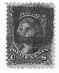 US #97  12c Washington black (U) CV $250.00