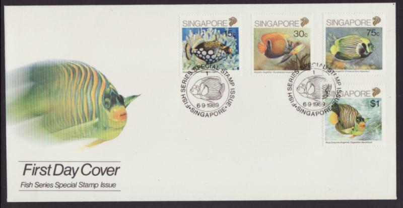 Singapore 548-551 Fish U/A FDC