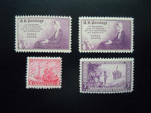 1934 US Commemoratives #736-739  MNH OG