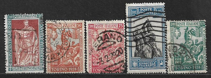 COLLECTION LOT OF 5 ITALY STAMPS 1928 CV+ $81