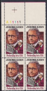 2110 Jerome Kern Plate Block MNH