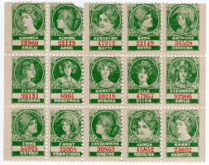 (I.B) Germany Cinderella : Lottery Stamps