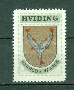 Denmark. 1940/42 Poster Stamp.MNG Coats Of Arms: District: Hviding. Fish,