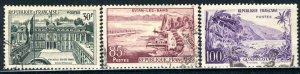 France; 1959: Sc. # 907-909;  Used Cpl. Set