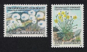 Greenland Flowers 2v 5Kr + 10Kr 1989 MNH SC#191+196 SG#199+203 MI#197-198