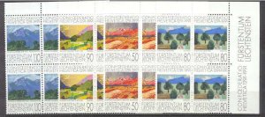 Liechtenstein 960-63 MNH bl.of 4 Swiss confederation SC