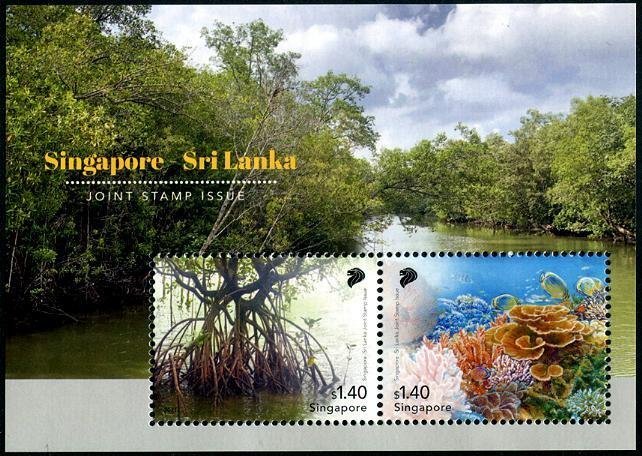 2021 Singapore Relations with Sri Lanka SS (Scott 2096a) MNH