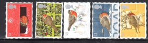 GREAT BRITAIN #1634-1638 1995 CHRISTMAS MINT VF NH O.G