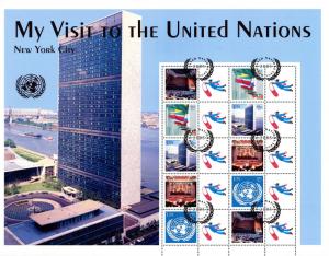 2005 Student Personalized Souvenir Stamp Sheet of 10 United Nations #S5