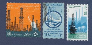 EGYPT - Scott 466 used & 1051 & C116 MNH - Oil Refinery,  Petroleum topic