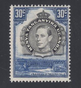 Kenya Uganda Tanganyika Sc 76a MLH. 1941 30c KGVI F-VF