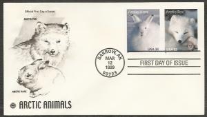 #3288 U/A PCS ARTCRAFT FDC STR2  Arctic Hare