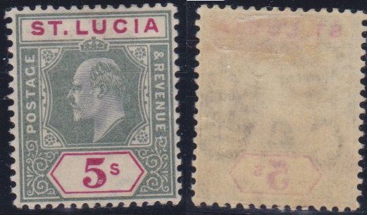 St. Lucia #56 mint hinged CV $85