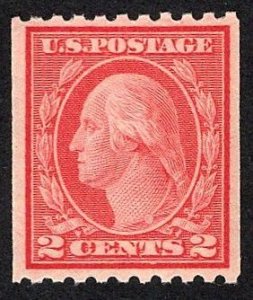 US 487 MNH VF 2 Cent Washington- Carmine Type II CV $27.50
