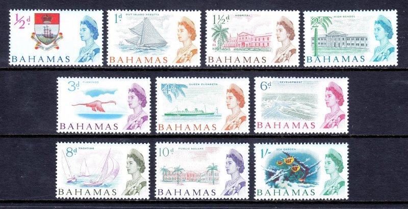 Bahamas - Scott #204//213 - MNH - Short set - SCV $6.90