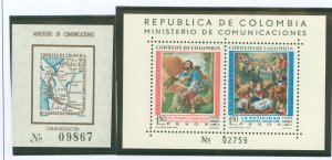 Colombia #C372/C388 Mint (NH) Souvenir Sheet