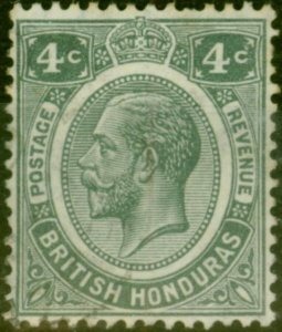 British Honduras 1929 4c Grey SG130 Fine MM 