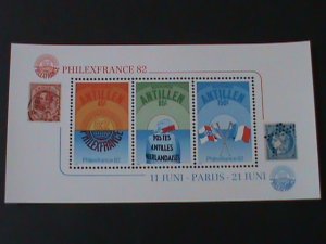 ​NETHELANDS-ANTILLEN  SC#484a  PHILEXFRANCE'82 INTEL.STAMP SHOW -MNH S/S VF