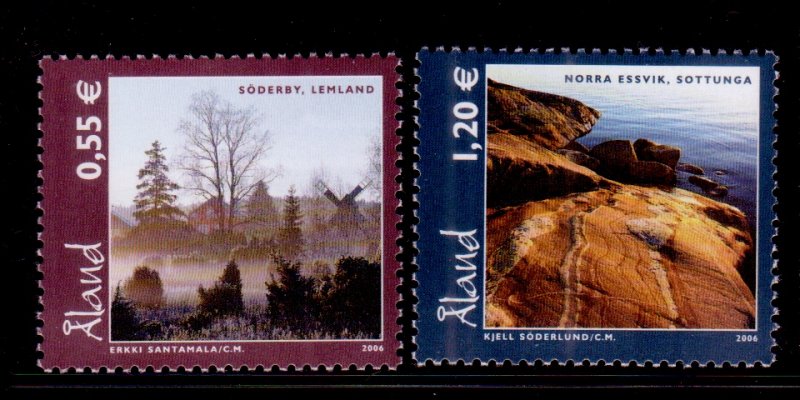 Aland 2006 Landscapes Flower Tree Plant Nature Tourism Coastline Stamps MNH