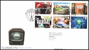 Great Britain 22308-2313 Classic TV Typed FDC