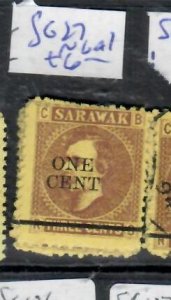 SARAWAK  1C/3C  SG 27    NO GUM AS ISSUED    P0531H