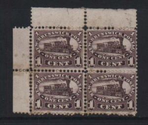 New Brunswick #6 VF Mint Corner Block