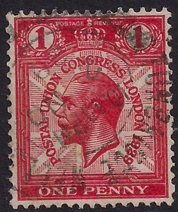 GB 1929 KGV  1d Scarlet UPU Congress  SG 435 ( K1461 )