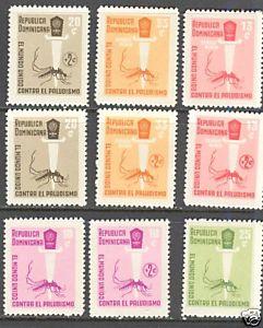 DOMINICANA Sc# 558 560 B39 B40 C120 C121 CB24 CB25 Set9 