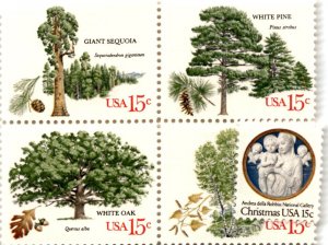 United States Postage Stamp, #1764-1769 Mint NH, 1978 Trees Christmas