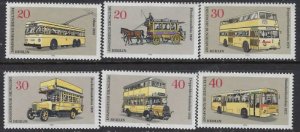 Germany Berlin 9N335-40 MNH 1973 Public Transportation (102)(ad4859)