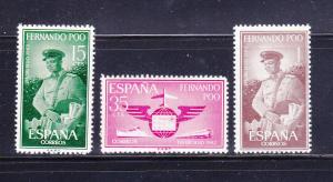 Fernando Po 199-201 Set MH Stamp Day