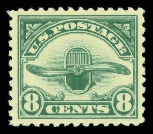 United States #C4 Mint nh extremely fine   Cat$35 1923, 8¢ dark green