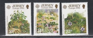 Jersey # 396-398, Europa - Environmental Conservation, Mint NH, 1/2 Cat