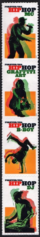 SC#5480-83 (55¢) Hip Hop Strip of Four (2020) SA