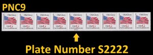 US 2892 Old Glory Red G rate rate 32c PNC9 S2222 MNH 1994