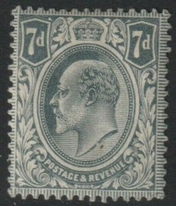 Sc# 145 Great Britain 1910 KEVII 7 pence MLH CV $42.50 Stk #7