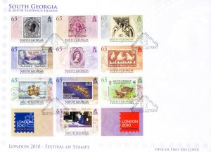 South Georgia. 2010 FDC London Stamp Your Stamp.