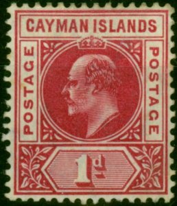 Cayman Islands 1905 1d Carmine SG9 Fine MM