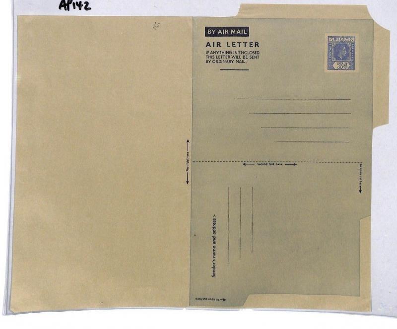 AP142 Fiji Airmail Air Letter Postal Stationery Cover PTS