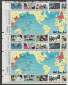 U.S. Scott Scott #2697 World War II - Into the Battle 1942 Stamp - Mint NH Sheet