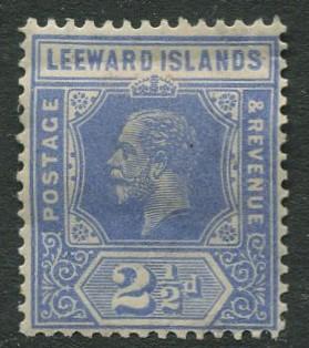 Leeward Is. - Scott 50 - KGV - 1912 - Mint -  Single - 2.1/2p Stamp