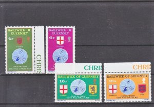 Guernsey 1975 - Christmas - MNH Set - SG-131 to SG134 