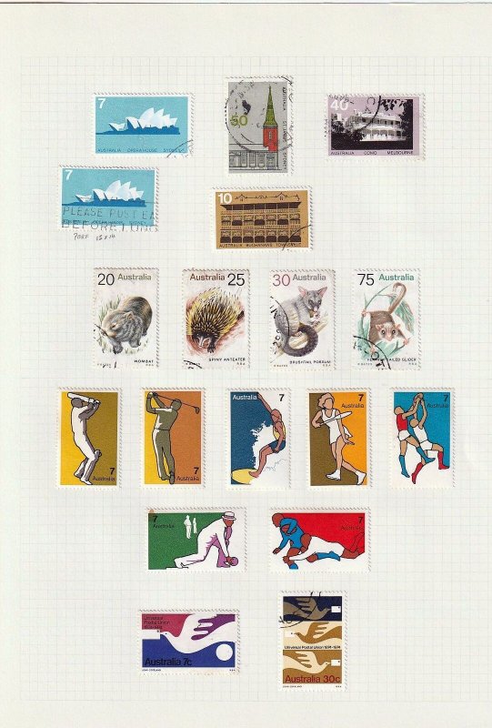 AUSTRALIA 1970s Used Collection To $10 Art Sport Wildlife(Apx 110 Items)Goy1767