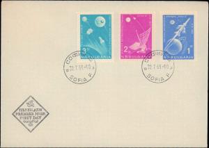 Bulgaria, Worldwide First Day Cover, Space