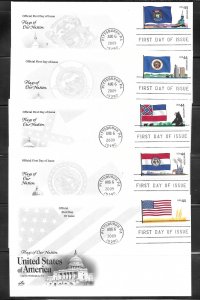 Just Fun Cover #4293-4302 FDC Flags of our Nation 10 ArtCraft COVERS (12906)