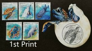 *FREE SHIP Malaysia Definitive Iconic Marine Life 2020 (stamp ms) MNH*unusual