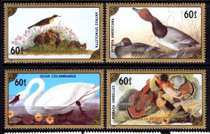 Mongolia 1986 North American Birds Complete Mint MNH Set SC 1547-1550