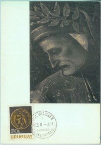 83729 - URUGUAY - Postal History -  MAXIMUM CARD  1967   LITERATURE  Dante