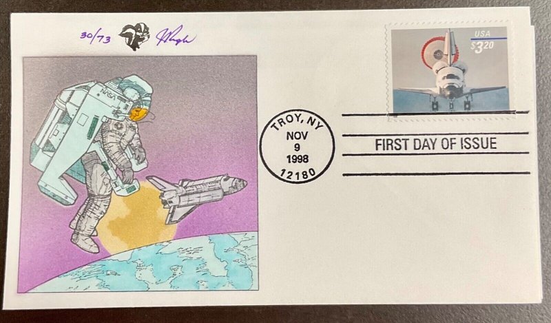 3261 Pugh Cachet Priority Mail $3.20 Space Shuttle Landing FDC 1998 #30 of 73